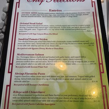 Hungry Hunter Steakhouse - Seasonal Chef Selections menu - Steakhouses Near Me - Bakersfield, California