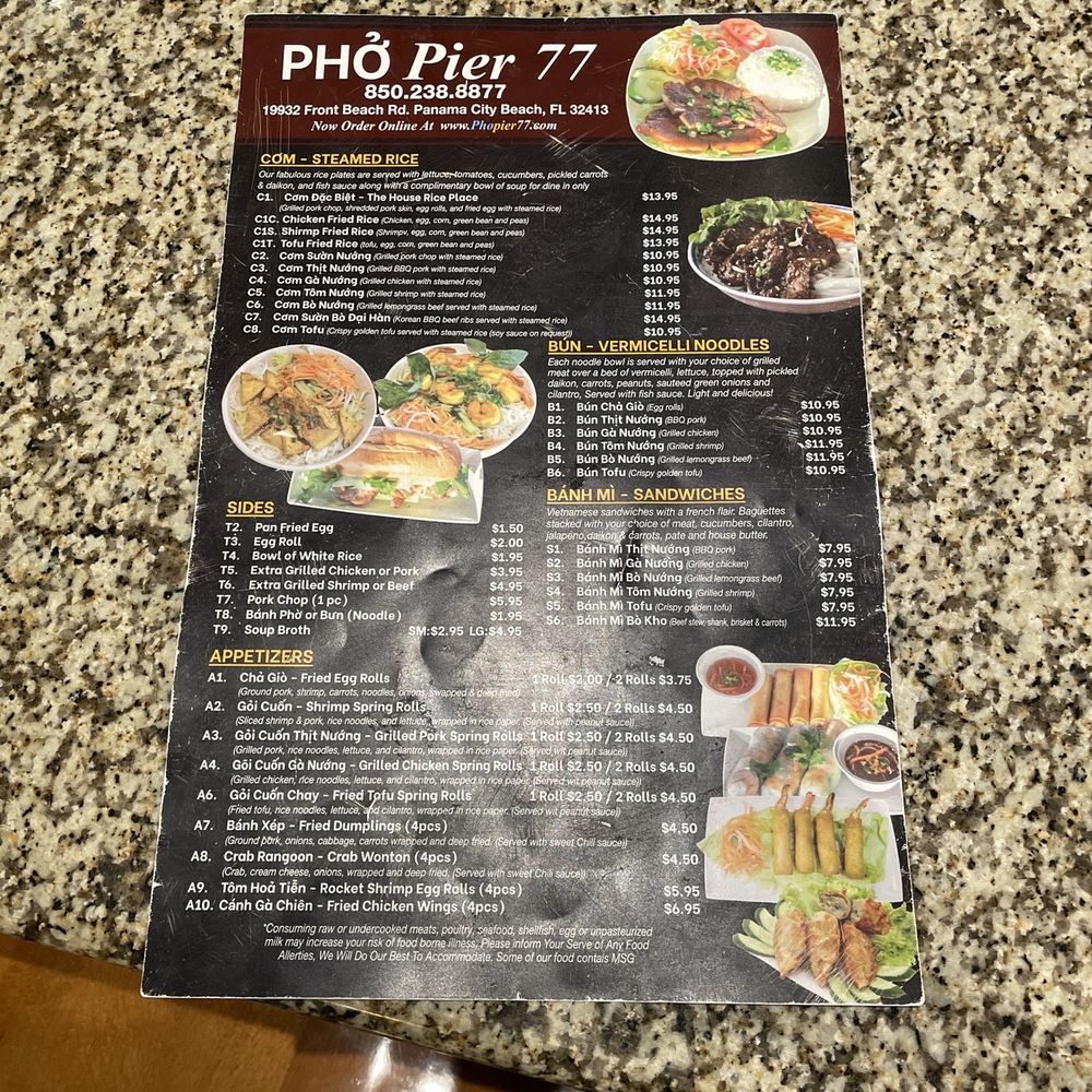 Pho Pier 77 - Vietnamese Near Me - Panama City Beach, Florida Pho Pier 77 - Vietnamese Near Me - Panama City Beach, Florida