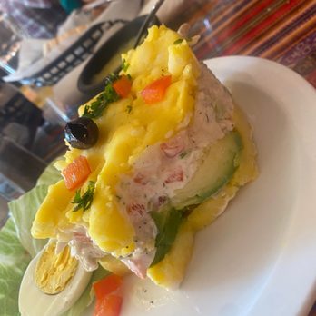 Taste of Peru - Causa de pollo - Peruvian Near Me - Chicago, Illinois Taste of Peru - Causa de pollo - Peruvian Near Me - Chicago, Illinois