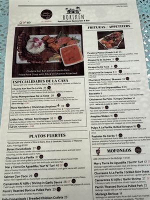 Menu photo 4 Boriken Restaurant & Bar Staten Island, NY