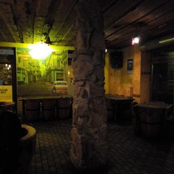 Zadní vrátka - On weekends, this is dance floor (dance tables)