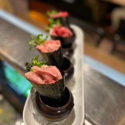Nori Sushi - Special Order

O-Toro HandRoll
Maguro / Bluefin Tuna HandRoll