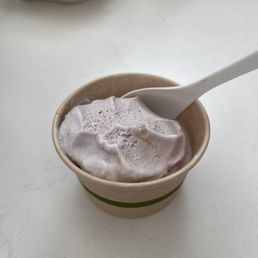 Lavender caramel ice cream-- vegan and gluten free.