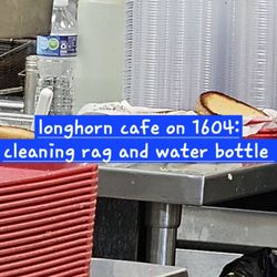 Longhorn Cafe - Rag behind the writing