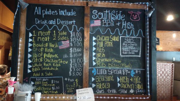 Menu photo 2 Southside BBQ & Hash Greenwood, SC Menu photo 2 Southside BBQ & Hash Greenwood, SC