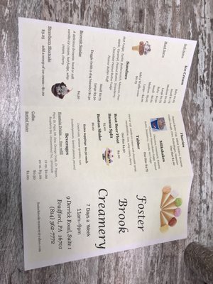 Menu photo 2 Foster Brook Creamery Bradford, PA Menu photo 2 Foster Brook Creamery Bradford, PA