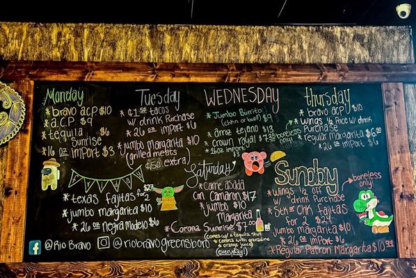 Menu photo 2 Rio Bravo Greensboro, NC Menu photo 2 Rio Bravo Greensboro, NC
