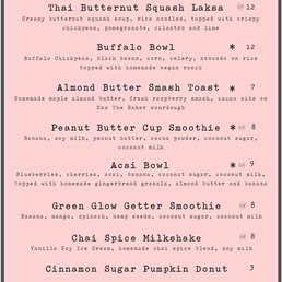 The Little Kitchen menu during the popup brunch at Two Dollar Radio Headquarters