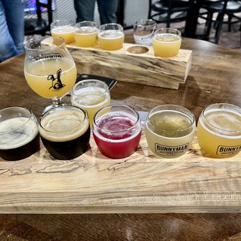 Bunnyman Brewing - Tasting flight - Breweries Near Me - Fairfax, Virginia