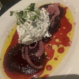 Beet and crab salad, wonderful Beet and crab salad, wonderful