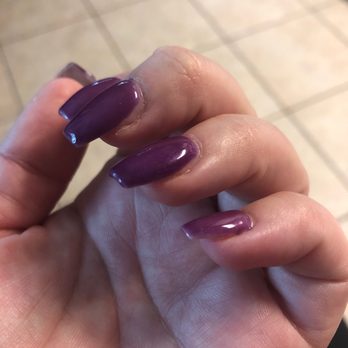 Valley Nails - Polish doesn't cover entire nail. - Nail Salons Near Me - Chandler, Arizona