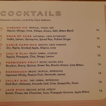 Canon - Cocktail menu 12/30/24 - Cocktail Bars Near Me - Sacramento, California Canon - Cocktail menu 12/30/24 - Cocktail Bars Near Me - Sacramento, California