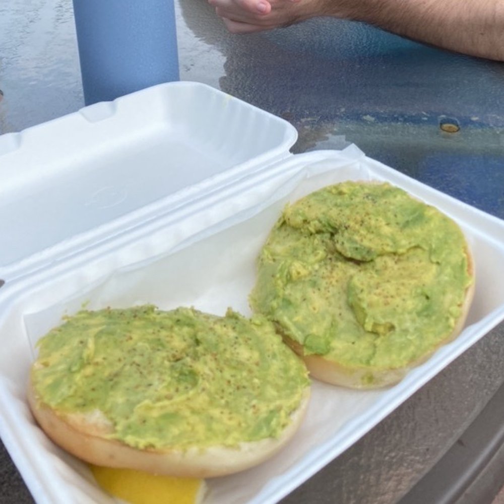 Smoothy Booty Cafe - Avocado toast on a plain bagel - Juice Bars & Smoothies Near Me - Narragansett, Rhode Island Smoothy Booty Cafe - Avocado toast on a plain bagel - Juice Bars & Smoothies Near Me - Narragansett, Rhode Island