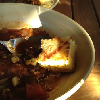Monkeypod Kitchen - spicy shrimp with kahuku house made cornbread - Hawaiian Near Me - Kapolei, Hawaii Monkeypod Kitchen - spicy shrimp with kahuku house made cornbread - Hawaiian Near Me - Kapolei, Hawaii
