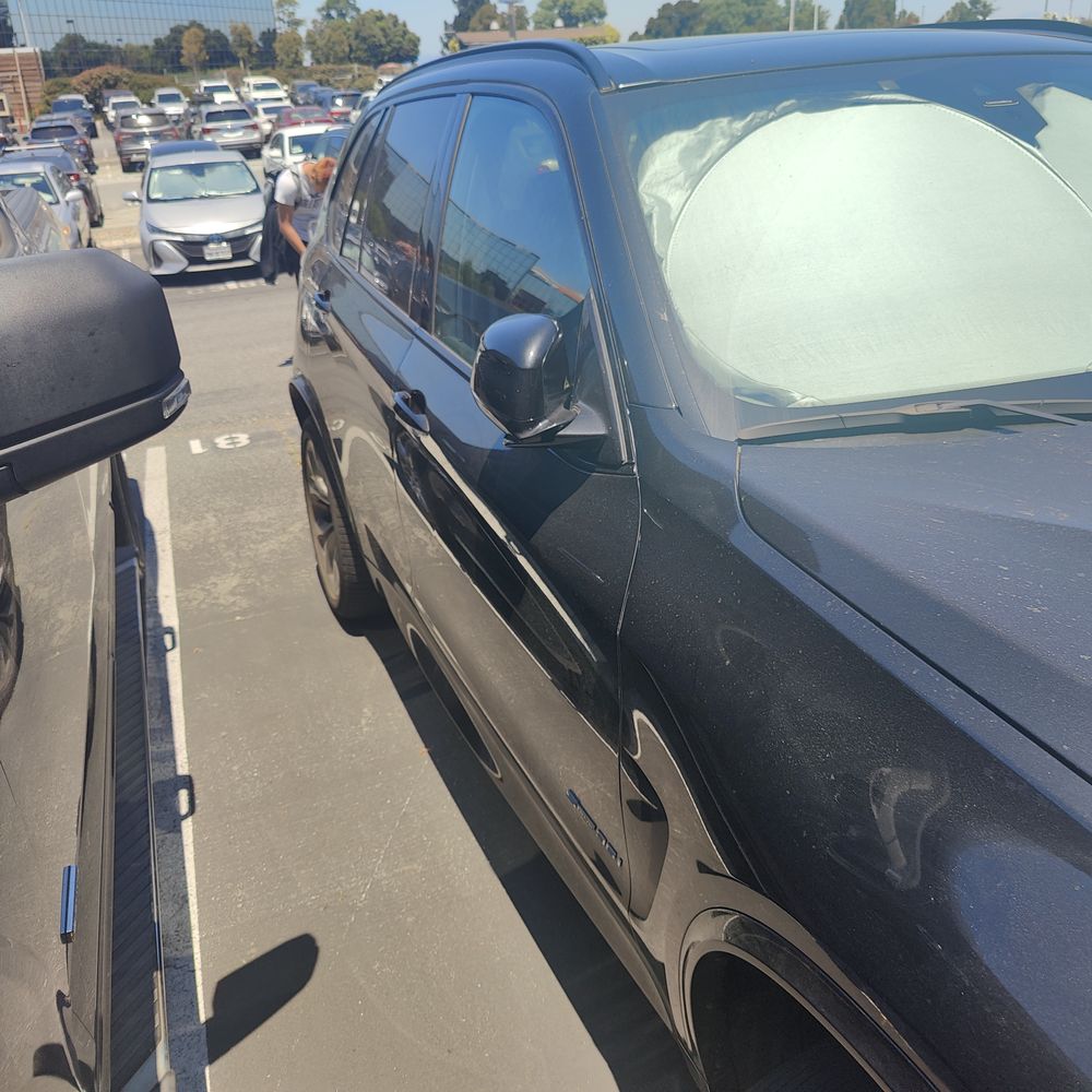 I parked next to a F150, but still has room.