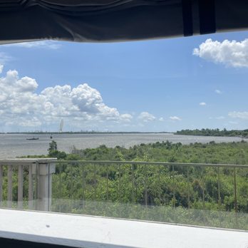 Monument Inn - View of the ship channel - Seafood Near Me - La Porte, Texas Monument Inn - View of the ship channel - Seafood Near Me - La Porte, Texas