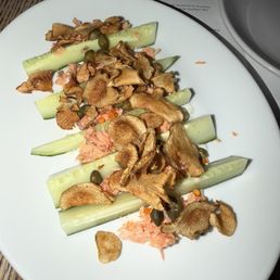 Smoked trout and cucumber Smoked trout and cucumber