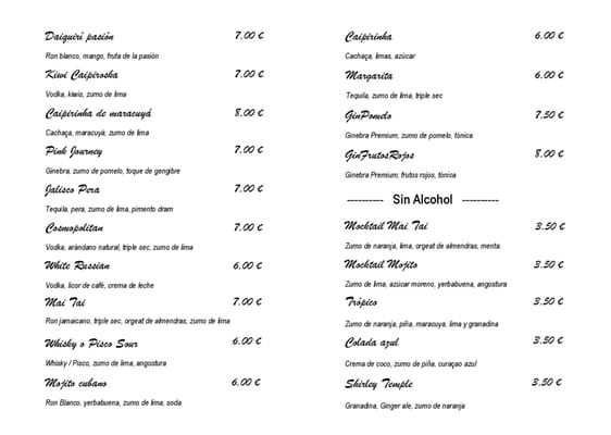 Menu photo 4 El Encanto Alcobendas, M
