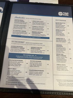 Menu photo 1 2sp Taphouse & Grill Chadds Ford, PA Menu photo 1 2sp Taphouse & Grill Chadds Ford, PA