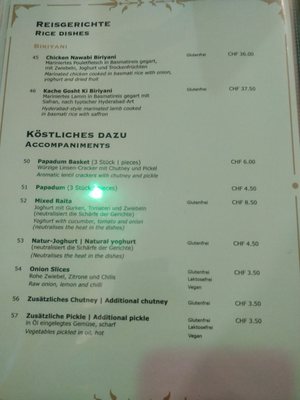 Menu photo 3 Kerala Zürich, ZH