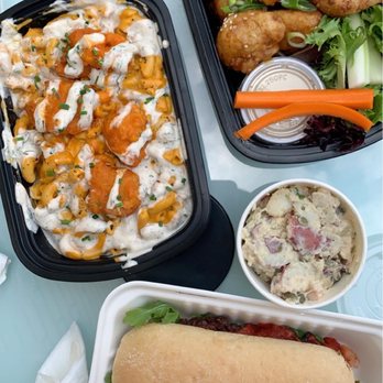 Modern Love - Mac & Shews (Buffalo cauliflower) Honey garlic cauliflower wings Chickpea Parmesan Hero sandwich - Vegan Near Me - Omaha, Nebraska Modern Love - Mac & Shews (Buffalo cauliflower) Honey garlic cauliflower wings Chickpea Parmesan Hero sandwich - Vegan Near Me - Omaha, Nebraska