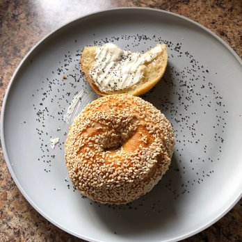 Bagelfeld's - Had a Poppy and now making a Bacon,Egg& Cheese on a sesame - Bagels Near Me - Phoenix, Arizona