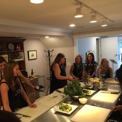 The Social Table - Chopping for the salad and risotto