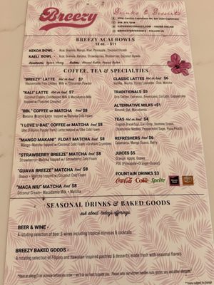 Menu photo 2 Breezy San Juan Capistrano, CA