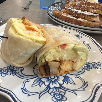 Taylor Sam's - Breakfast wrap minus the refried black beans, eggs, avocado, cheese, home fries and a chorizo like sauce that was divine. - Breakfast & Brunch Near Me - St. Petersburg, Florida