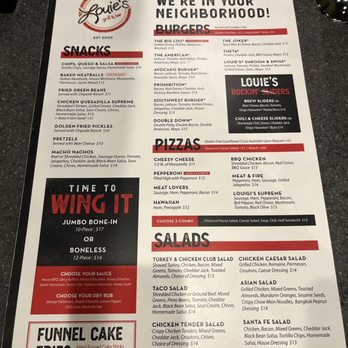 Louie's Grill and Bar - Menu - American Near Me - Jenks, Oklahoma Louie's Grill and Bar - Menu - American Near Me - Jenks, Oklahoma