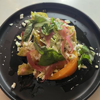 ELDO - Peach Panzanella salad - Seafood Near Me - El Dorado Hills, California ELDO - Peach Panzanella salad - Seafood Near Me - El Dorado Hills, California
