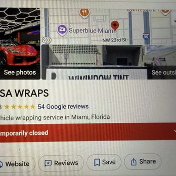 USA Wraps - Closed shop - Vehicle Wraps Near Me - Miami, Florida