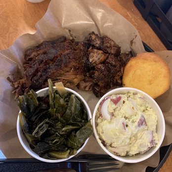 Q Barbeque - Burnt Ends BBQ Plate and brisket - Barbeque Near Me - Glen Allen, Virginia