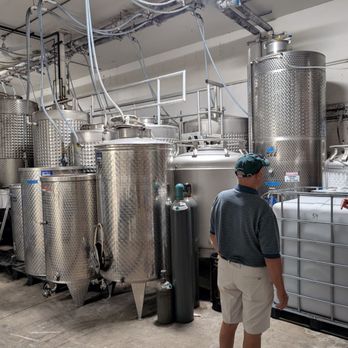 Bel Lago Vineyards & Winery - Steel production room - Wine Tasting Room Near Me - Cedar, Michigan