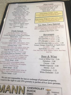 Menu photo 3 USA Restaurant Monticello, IN