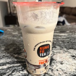 Supposedly Thai Milk Tea w/ caramel coffee jelly