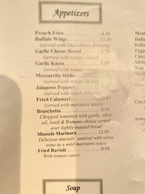 Menu photo 2 Assaggio's Raleigh, NC Menu photo 2 Assaggio's Raleigh, NC