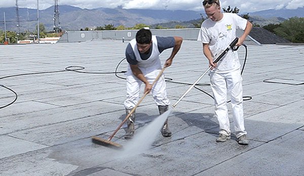 Slide of Mast Roofing