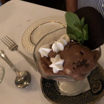 Cafe Dupont - Dark chocolate ice cream with brownie and whipped cream - New American Near Me - Birmingham, Alabama