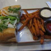 Photo of 9021Pho - Los Angeles, CA, United States. Banh mi with sweet potato fries