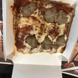 a square pizza in a box a square pizza in a box