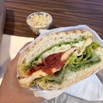 Good Eats Deli - Chicken Pesto Basil Sandwich Special - delicious!!!! - Delis Near Me - Fair Oaks, California