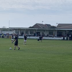 Peacheaven & Telscombe - The pitch view to the club house.