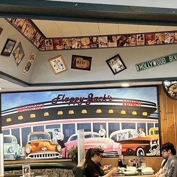 Flappy Jack's Pancake House - Interior mural - Pancakes Near Me - Orange, California