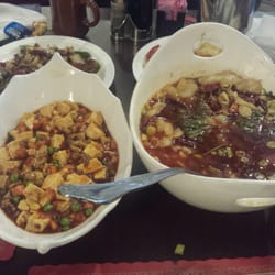 Dynasty Buffet - Mapo tofu and spicy boiled fish