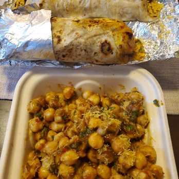 Spice Waala - 2 Kathi rolls and Chana chaat - Indian Near Me - Seattle, Washington