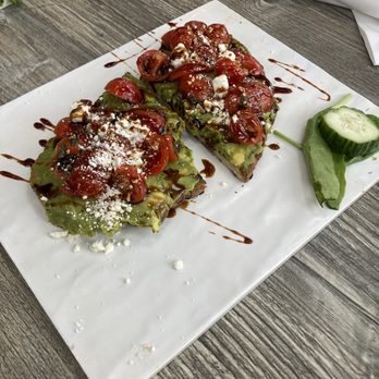 Avocado Theory - Tomato Basil Toast - American Near Me - Tinley Park, Illinois Avocado Theory - Tomato Basil Toast - American Near Me - Tinley Park, Illinois