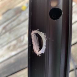 FnA Bicycles - Inside Ryde Trace rim before I filled with JB weld. Cleaned up with abrasive Dremel bit