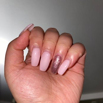 Lush Nail Studio - This is 2 weeks later, which explains the growth. Also, I chipped my thumb nail on accident, so don't blame them for that one~ - Waxing Near Me - Tustin, California
