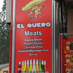 Taqueria El Guero - Meat options as of 3/31/23